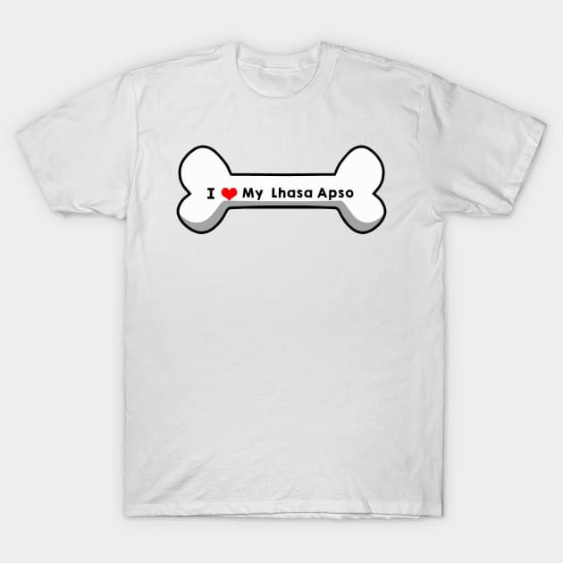 I Love My Lhasa Apso T-Shirt by mindofstate